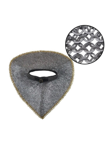 Colletin maille plate pleine et rivetée acier...